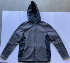 Mens LG Baltimore Ravens Under Armour NFL Combine Authentic Pullover Hoodie Gray