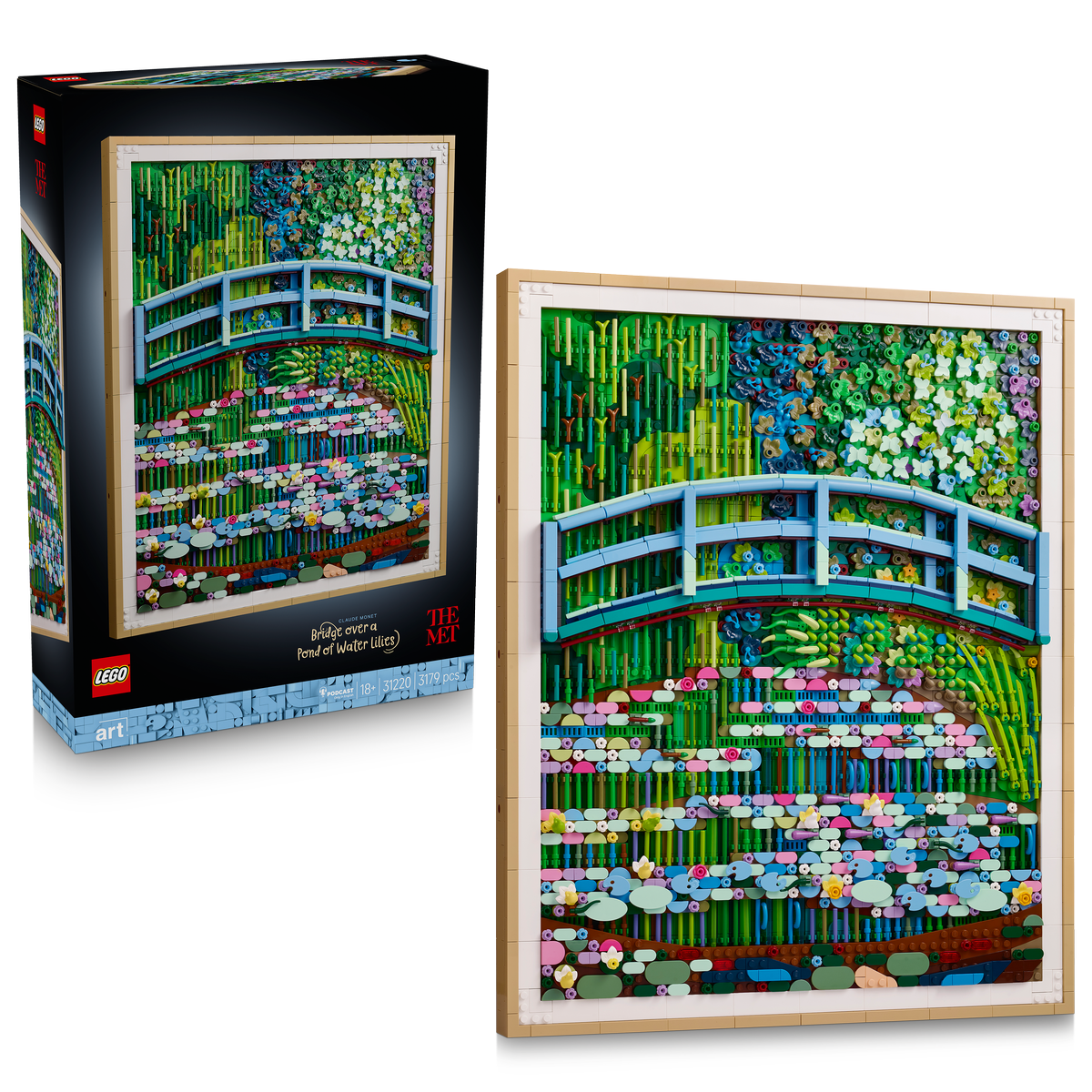 LEGO Art Claude Monet | Bridge over a Pond of Water Lilies (31220)