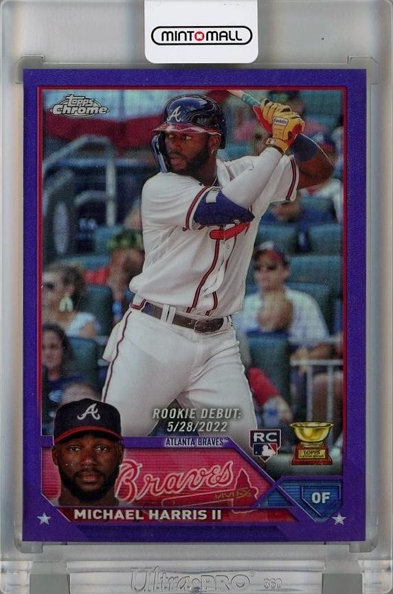 2023 Topps Chrome Update Michael Harris Ii Purple Refractors Rc Usc153 245/250