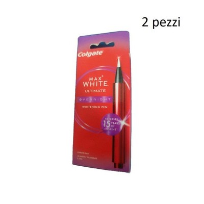 2 Stück Colgate Zahnaufhellungsstift Max White Overnight Nachtserum ABGELAUFEN
