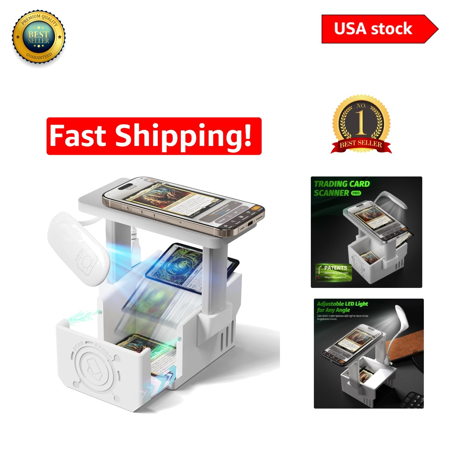 yugioh card scanner price Amazon.com: EnderToys MTG Card Scanner – Desktop Mount for Mobile Scanning  Apps – High-Speed Inventory Sorting for Magic Cards – Fits Unsleeved Cards  Only : Toys & Games main image 0