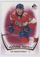 2021-22 SP Authentic Future Watch Limited Red Cole Schwindt #193 19le