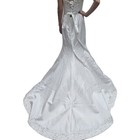 Mori Lee Madeline Gardner Wedding Dress Ivory Beads Sequins Strapless size10