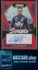 2024 Panini Prizm #S-ABN Alex Bowman Scripts Red #/75