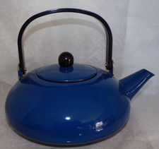Bouilloire émaillé bleu