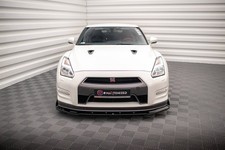 Maxton Design Frontlippe + Flaps passend für Nissan GTR R35 FL