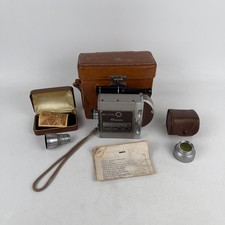 Vintage Revere Wide Model Seventy 8mm Magazine Cine with Brown Leather Case