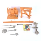 Vintage Master of the Universe MOTU Castle Grayskull Part Lot Elevator Rail Flag