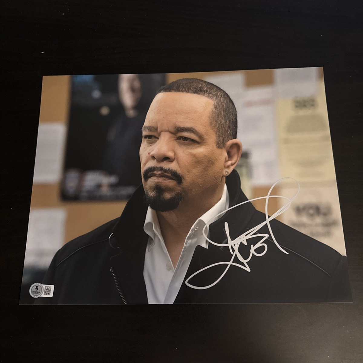 Ice-T Signed 11x14 Photo Law & Order SVU Autograph Beckett Coa