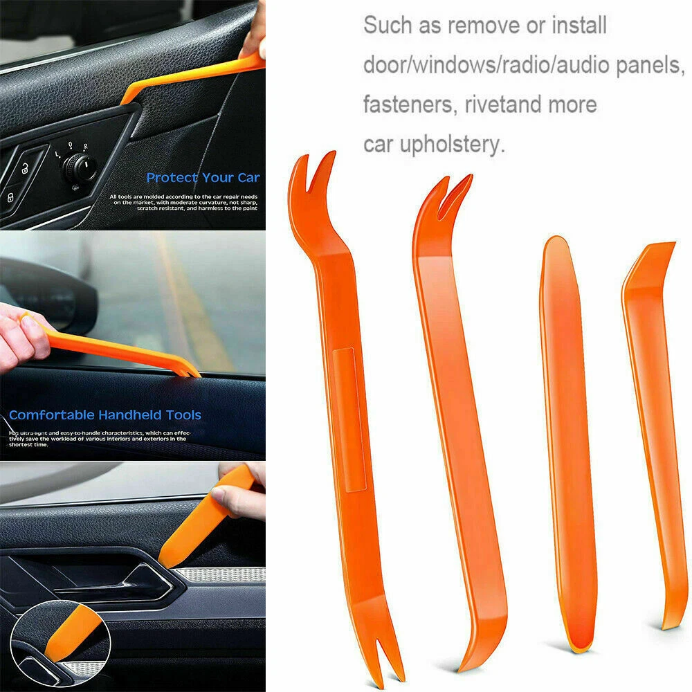 4Pcs Car Trim Removal Radio Door Tool Kit Panel Pry Dash Interior