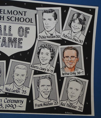 Belmont Massachusetts High School Hall of Fame Print Poster Artwork - Picture 2 of 5
