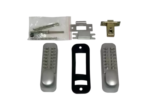 Security Code - dDouble Keypad or Single Outdoor white Gate Lock - Picture 23 of 25