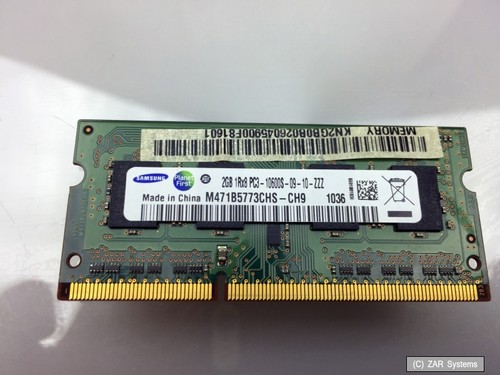 Original ASUS eeePC 1018P Speicher, RAM Memory 2GB Modul, M471B5773CHS-CH9 DDR3