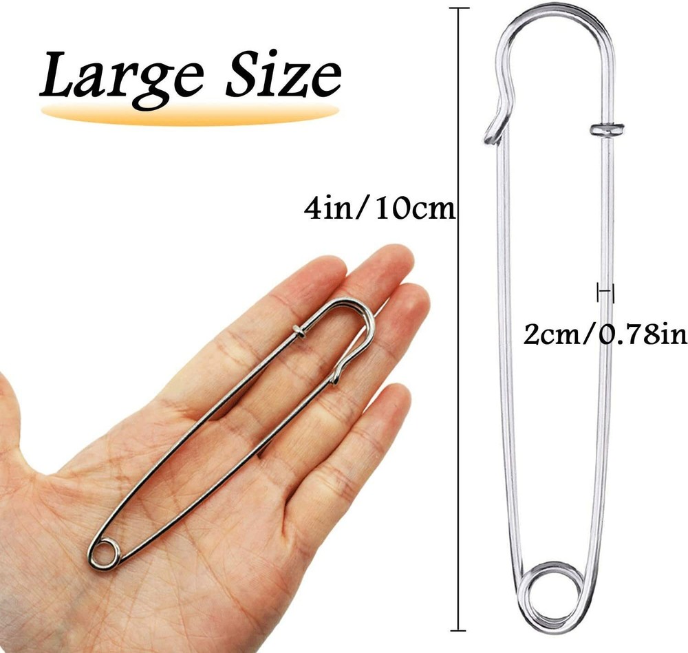 Spille Di Sicurezza Extra Large 10x2 Cm - Lotto Da 1 A 20 Pezzi - Foto 7