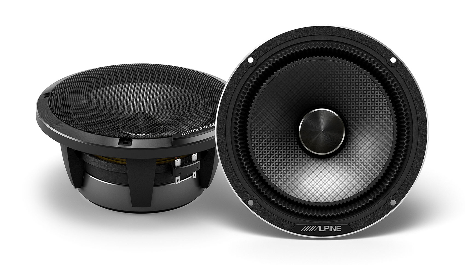 Пара автомобильных двухполосных динамиков Alpine Status HDZ-65C с высоким разрешением 65 300 Вт