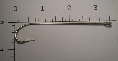 100 Ami MUSTAD 5/0 Calamari Carlisle Anello Grande - Scatola Ex Forte 3188A - Foto 5