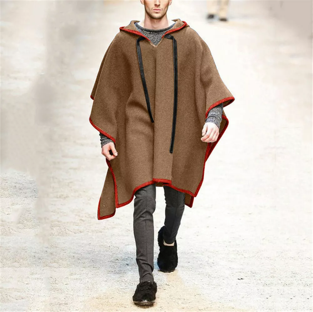 Mens winter cloak shop with hood