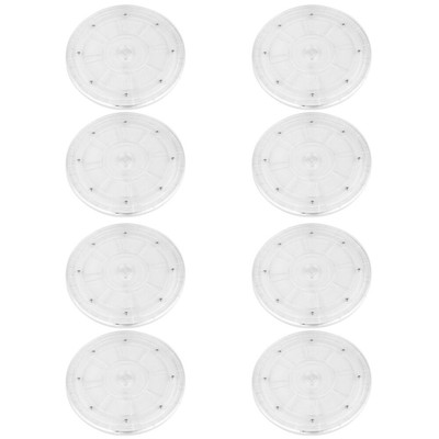  4 Pieces Dreher Transparenter Plattenteller Anti-skid Turntable