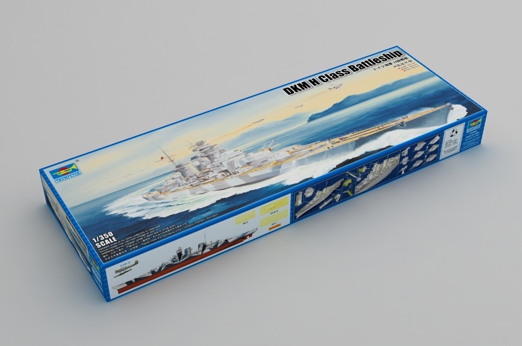 Trumpeter 05371  1:350th scale DKM H Class Battleship