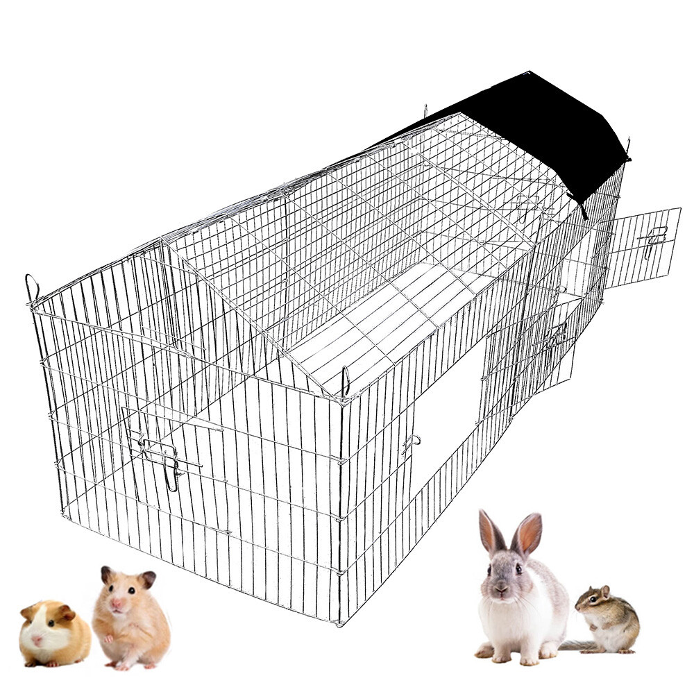 Pet Rabbit Run Play Pen Guinea Pig Playpen Chicken Puppy Cage