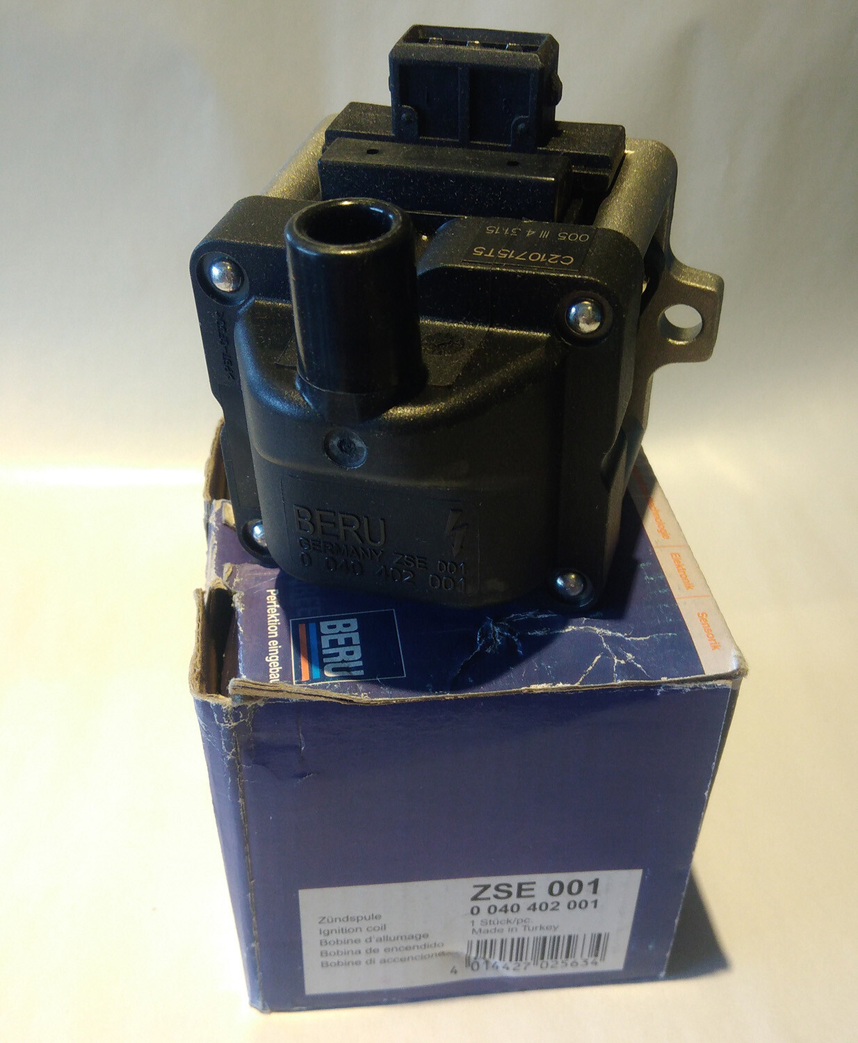 Bobine allumage neuve BERU ZSE001 compatible Audi Seat Skoda VW