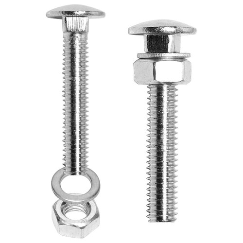 24pcs Garden Bench Slat Zinc Plated Bolts Nuts And Washers 35mm X M6 - Picture 2 of 6