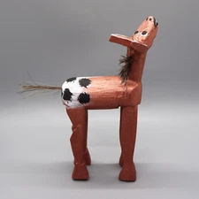 NAVAJO FOLK ART-SMILING COPPER COLORED SPOTTED HORSE by IVETTA YAZZIE