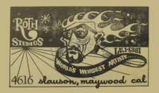 ROTH STUDIOS - ED "BIG DADDY" ROTH BUSINESS CARD REPRINT