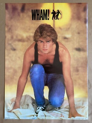 Wham!   ●     ワム!　　販促　非売品ポスター　1980年代 Wham! ○ ワム!販促非売品ポスター1980年代