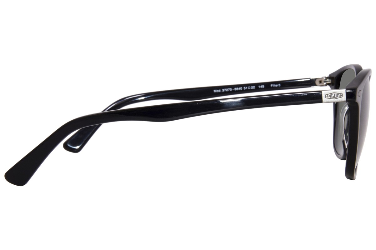Jaguar 37270 8840 Sunglasses Men's Black/Green Square Shape 51mm