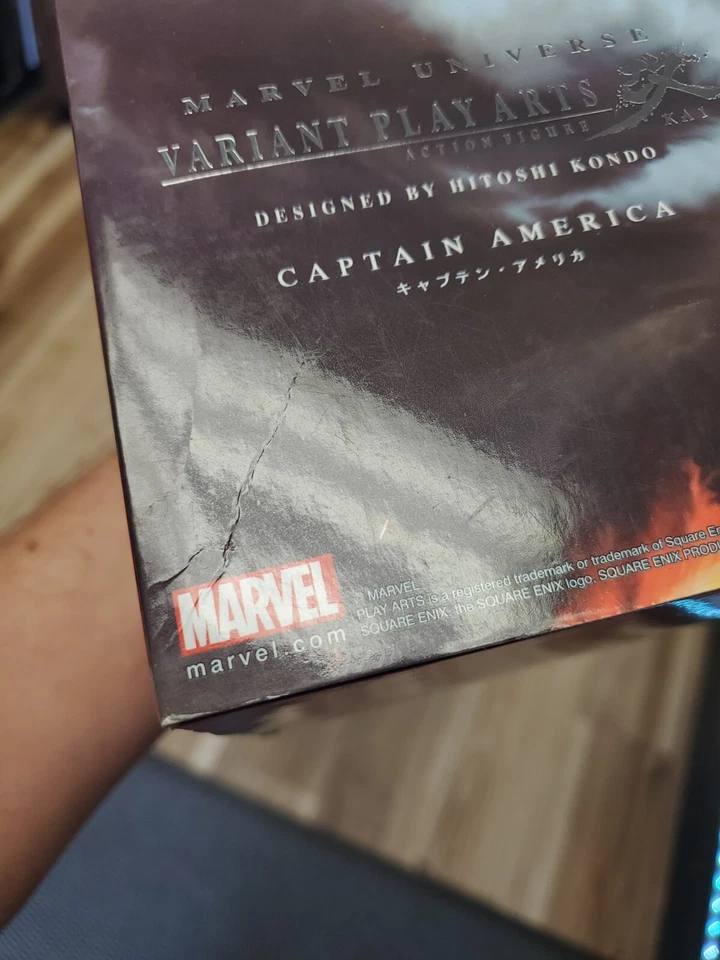 Square-Enix Universo Marvel Capitán América Variante Play Arts Kai FIGURA NUEVO Foto 3 de 4
