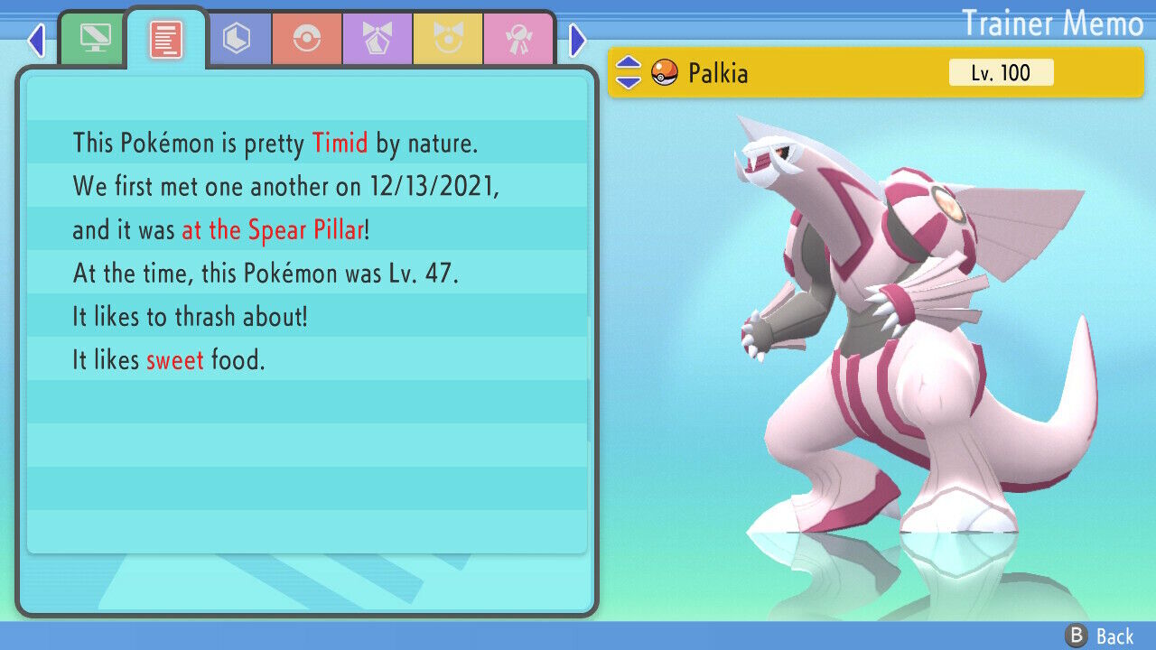 ✨ Shiny Palkia ✨ Pokemon Brilliant Diamond Shining Pearl 6IV BDSP