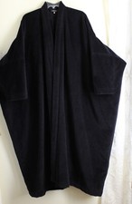 Amazing! Eskandar 1 Os Llama 52"l Black Alpaca Bias Fur Corduroy Coat Jacket