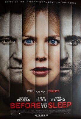 BEFORE I GO TO SLEEP Official Double-Sided Movie Poster 27X40 (Original) | eBay