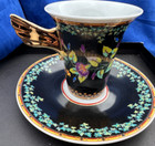 GOLD IVY  Cup  Plate Coffee Set Tea Espresso Vers Dinner ware table decor Estate — photo 2