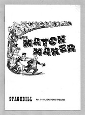 Ruth Gordon "THE MATCHMAKER" Loring Smith / Robert Morse 1957 Chicago Playbill