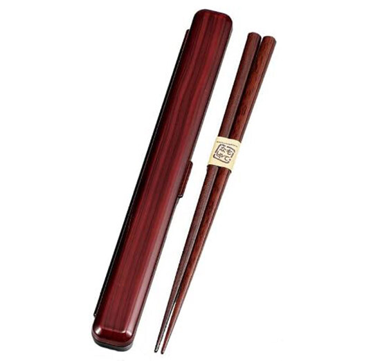 Ya Tatsumi HAKOYA 23.0 chopstick case set zelkova wood grain S