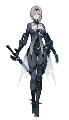 Bianca Punishing: Gray Raven Weatherproof Anime Sticker 6'' Car Decal