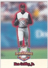 KEN GRIFFEY JR. 2001 Fleer Ultra DECADE OF DOMINANCE INSERT Baseball M's REDS!