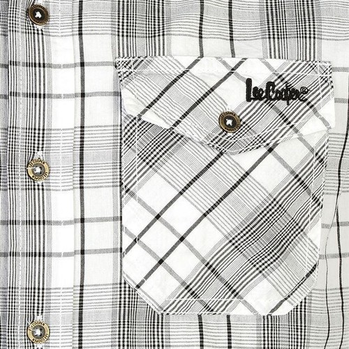 ✅ Camicia uomo Lee Cooper maniche corte shirt a scacchi short shirt colletto estate NUOVA - Foto 16 di 35