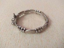 Antique Granulated Silver Berber Bracelet from Morocco, Saharian Bracelets