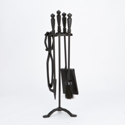 Black 5pc Companion Set - Cube Top