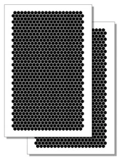 Camouflage Spray Paint Stencils Rifle Gun Airbrush Mask Reusable Mylar Micro HEX