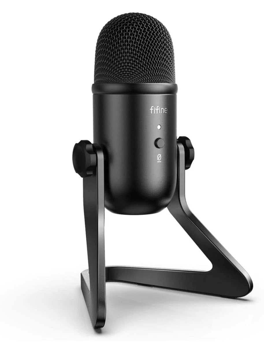 FiFine USB Condenser Podcast Microphone for Recording Streaming on