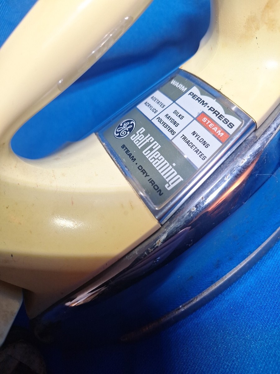 Vintage General Electric Steam Iron TESTED WORKS As Is In Found