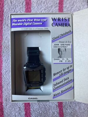 Vintage CASIO Wrist Camera WQV-1 Digital Watch & PC Link Kit Brand New in Box