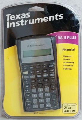 Texas Instruments Calculator TI BA II Plus Financial NIP Sealed 
