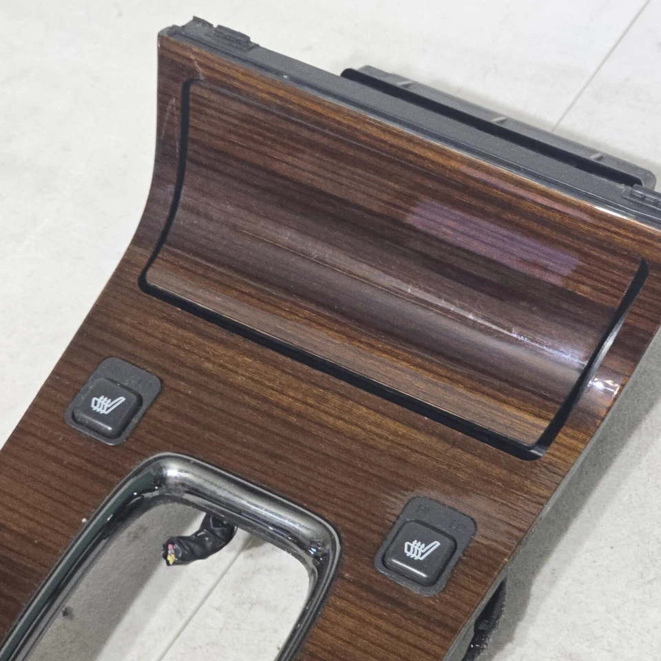 Placa de cambio de palanca de cambios Cadillac Seville 98-04 bisel consola madera grano OEM Foto 3 de 4