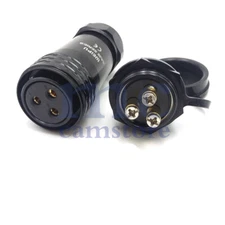 WEIPU SA28 3pin Panel Mount Crimping Plug Socket,Automation Cable Wire Connector