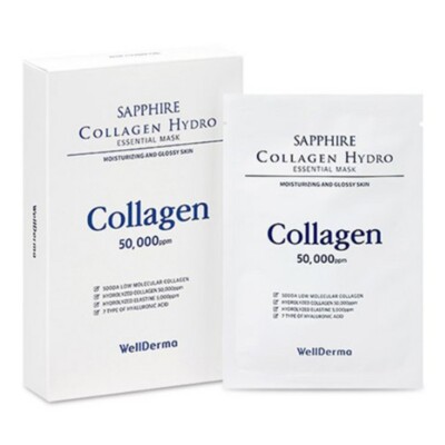 WellDerma Sapphire Collagen Hydro Essential Mask - 30ml * 10 Blatt